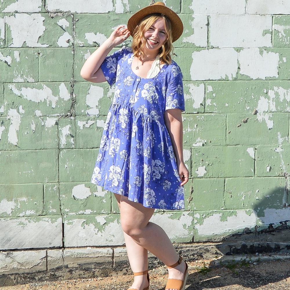 ASOS Button Front Smock Dress Large